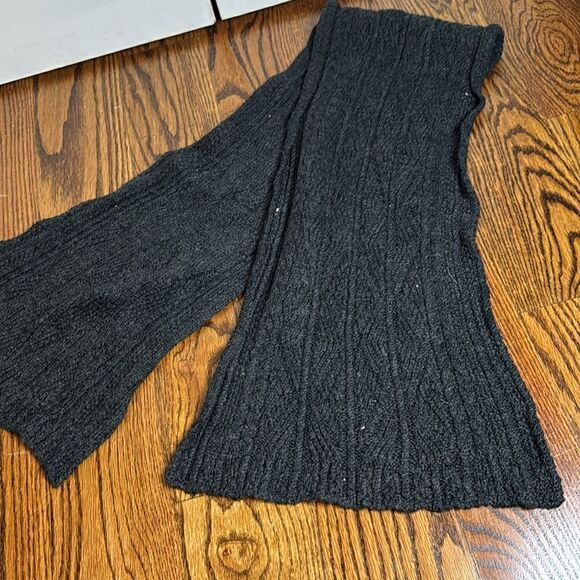 Vintage Inis Meáin 100% Baby Alpaca Gray Cable Knit Scarf - Picture 3 of 4